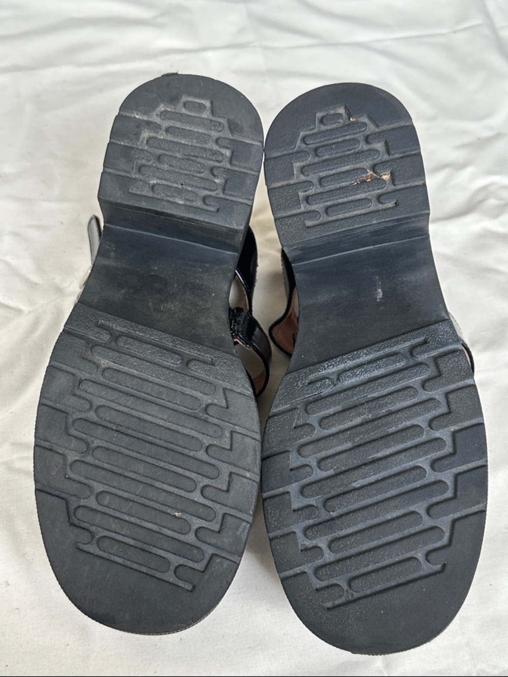 Jeffrey Campbell Black Triple-Strap Platform Mary Janes - Picture 8 of 11
